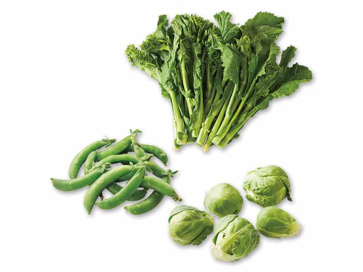 春を感じる野菜セット（スナップえんどう、芽キャベツ、菜花）_2