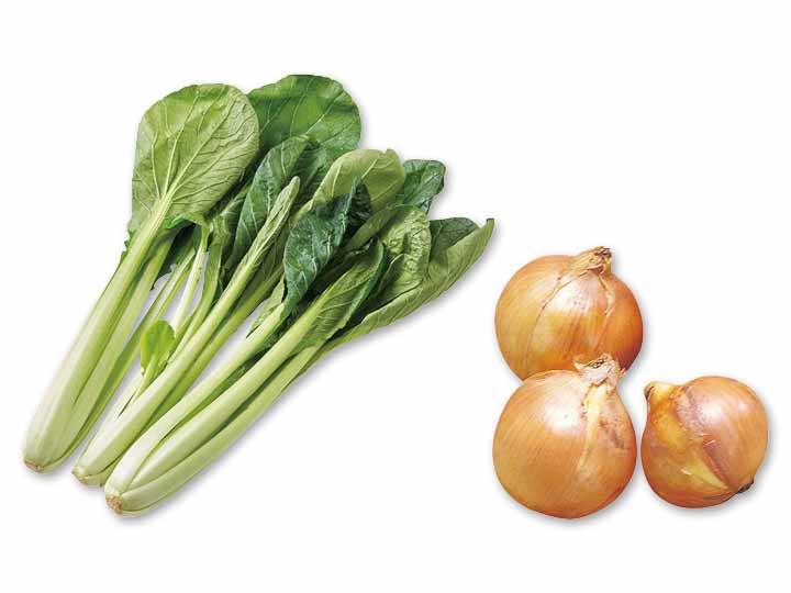 万能野菜コンビ　有機小松菜と有機玉ねぎのセット