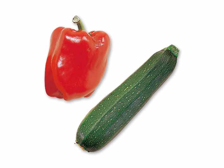 彩り夏野菜のグリルでうまみ最大限に！　ズッキーニ＆パプリカのセット
