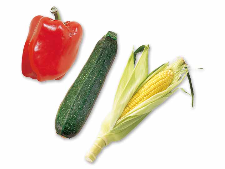 3種の夏野菜食べきりセット（とうもろこし・ズッキーニ・パプリカ）