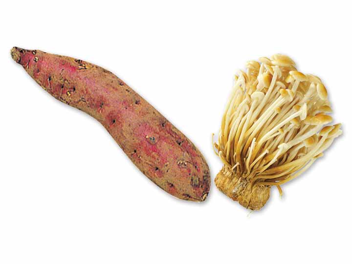 炊き込みご飯にぴったり　紅あずま＆えのきたけ（ブラウン）のセット