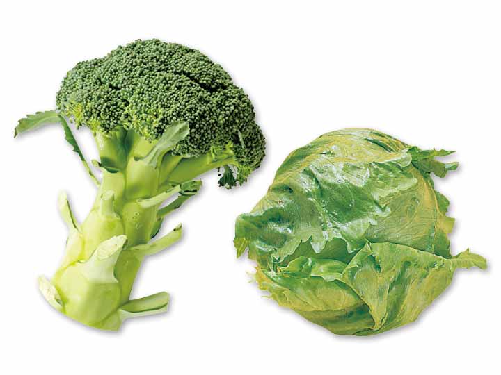 フレッシュなサラダの完成　ブロッコリー＆レタスのセット