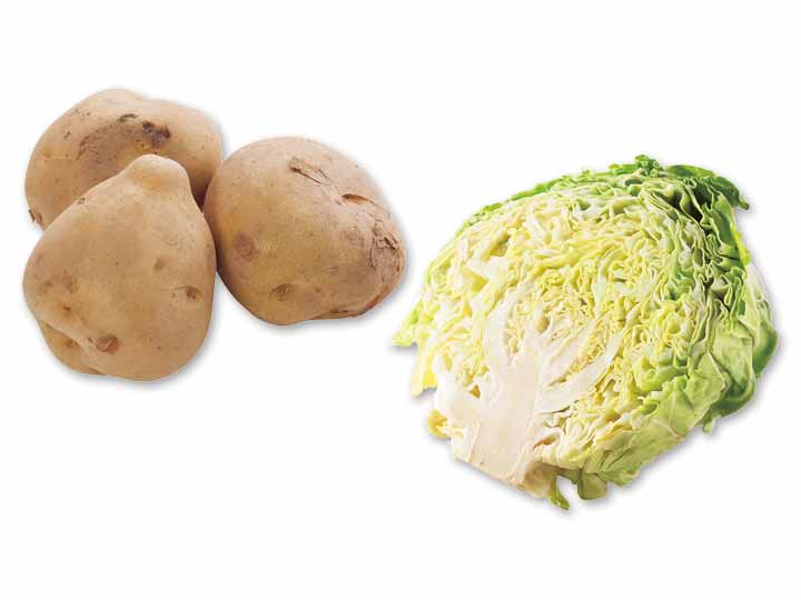 毎日の食卓を支える定番野菜　じゃがいも＆キャベツのセット