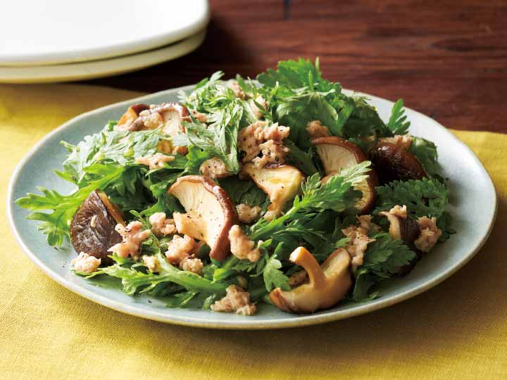 ふわりと香り広がる 春菊&生しいたけのセット_2