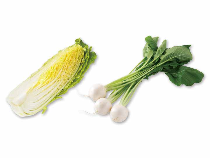 煮込んでとろとろ　かぶ＆白菜1／4のセット