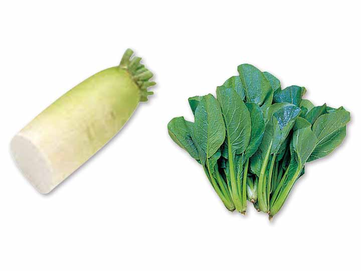 ほっとする味を手軽に　大根1／2＆小松菜のセット