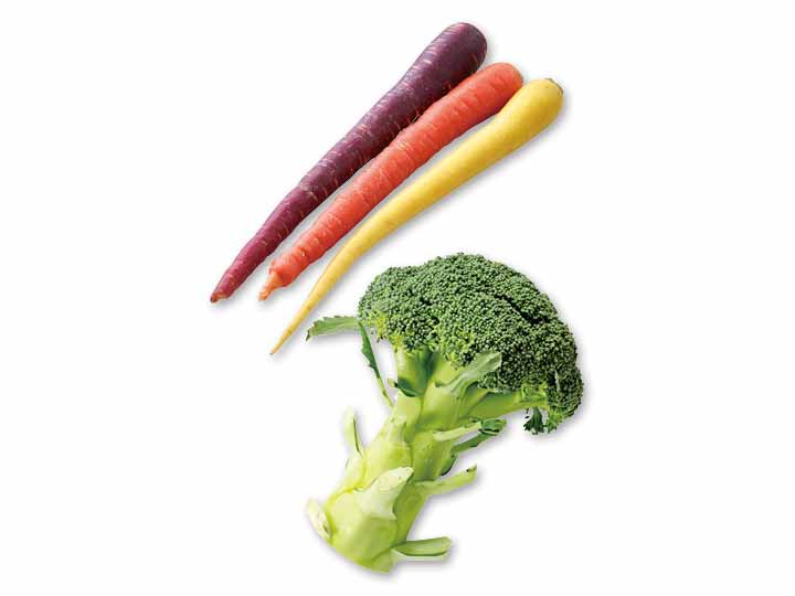 カラダにやさしい彩り野菜でクリスマスが華やぐ　カラフル人参セット＆ブロッコリーのセット