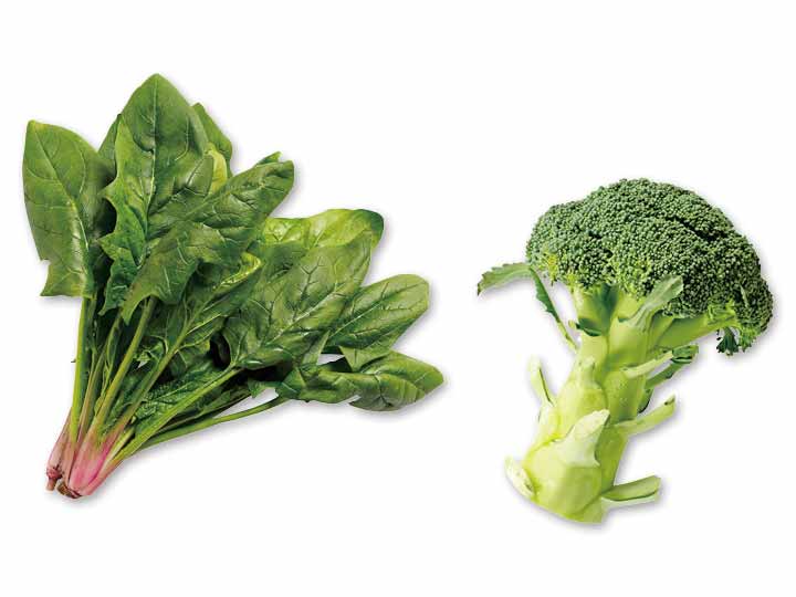 蒸して、炒めて、さっと和えて　ほうれんそう＆ブロッコリーのセット