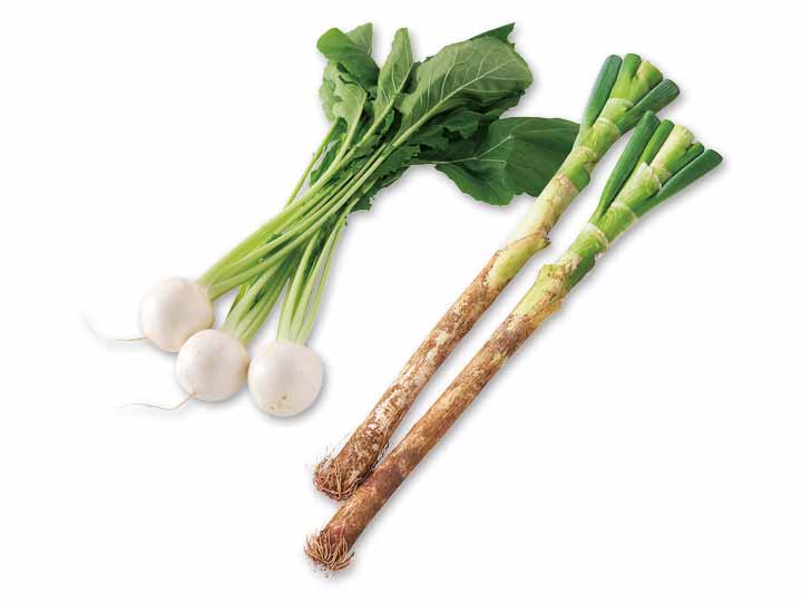 じゅわっと広がる甘み　長ねぎ＆かぶのセット