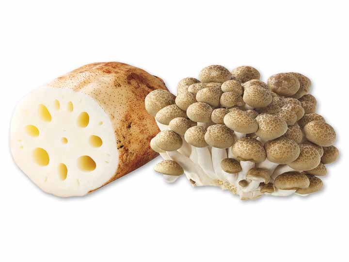 食感と香りでおいしさ広がる　加賀れんこん＆ぶなしめじのセット