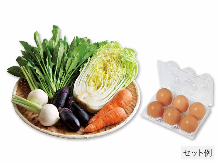 畑まるごと野菜セット5選＆平飼卵（6コ）