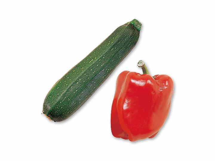グリルで甘み引き立つ彩り野菜　パプリカ＆ズッキーニのセット
