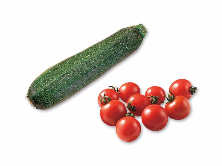 グリルで楽しむ夏野菜　ズッキーニ＆ミニトマトのセット