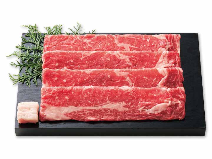 短角牛　やわらかリブロースすき焼き用うす切り