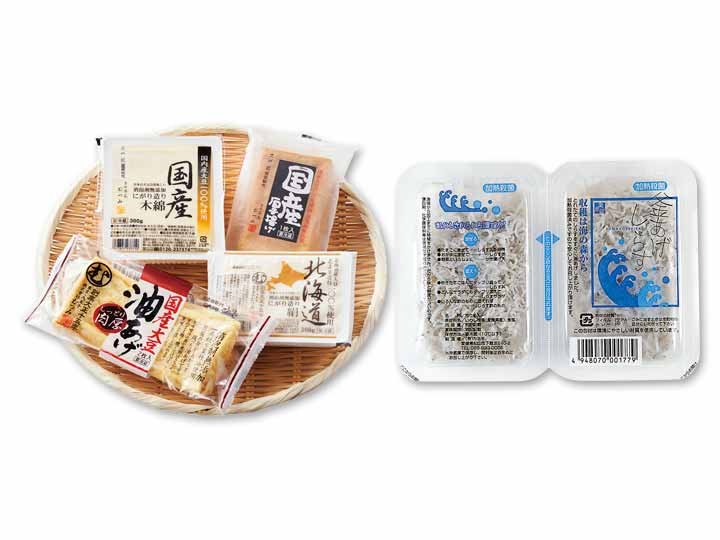 しらすをのせて　豆腐セット＆釜あげしらす
