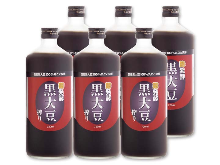 箱売・麹発酵黒大豆搾り（健康飲料）6本