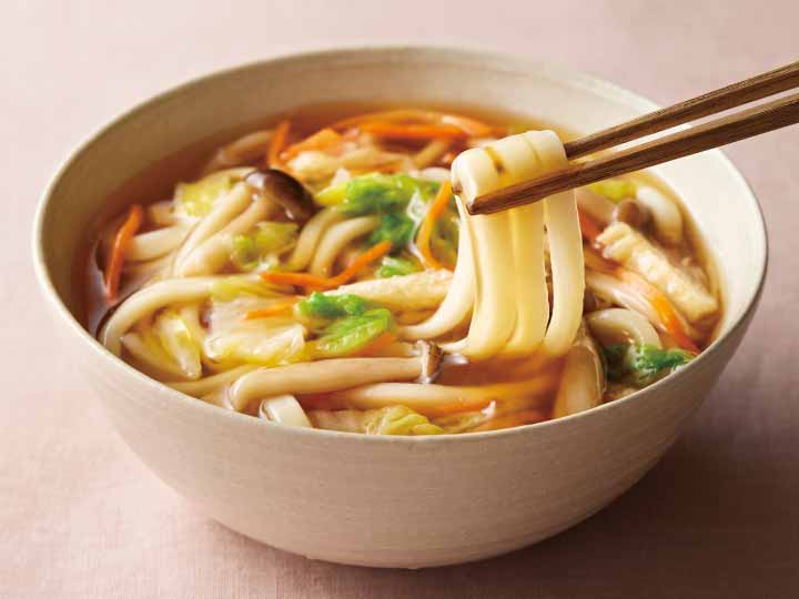 お鍋ひとつで国産野菜のあんかけうどん