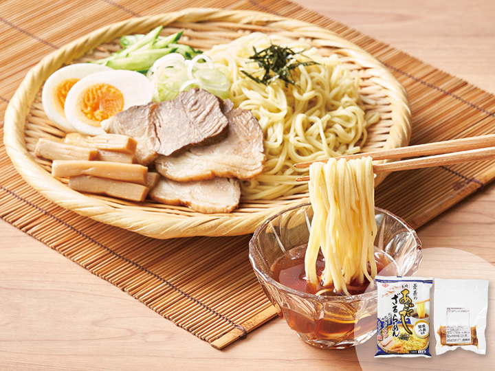 あごだしざるらーめん＆焼豚セット