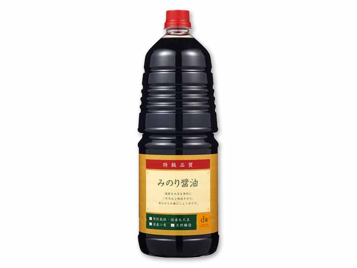 特級　みのり醤油（国産丸大豆）・1.8Ｌ（ペットボトル）