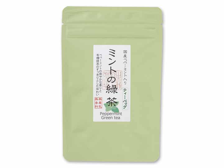 ミントの緑茶（国産ミント使用）
