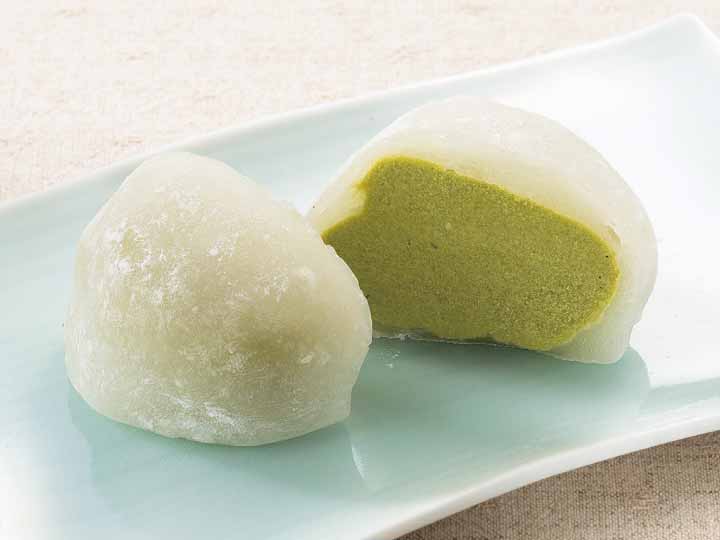 小樽花月堂　雪のくちどけ生クリーム大福（国産抹茶）