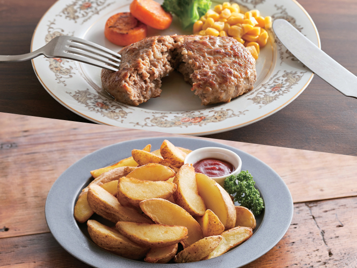 洋風生ハンバーグプレートセット_2