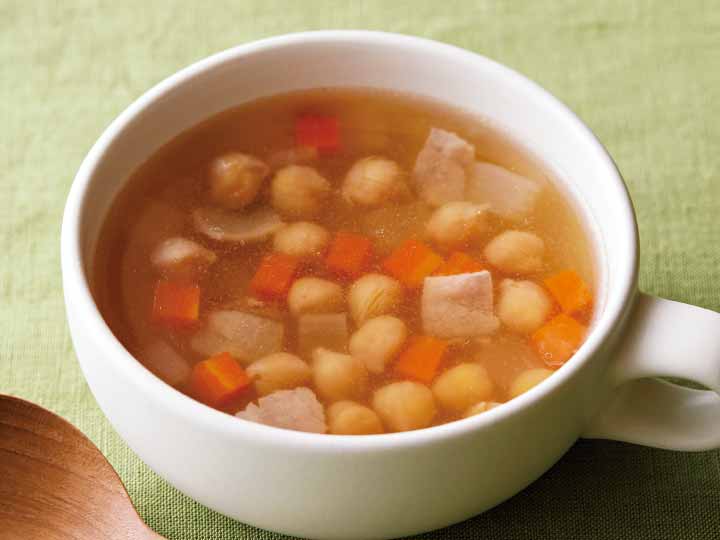 スープやサラダに　ほっくり、ふっくら　有機蒸しひよこ豆（2パック）_2