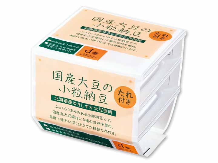 国産大豆の小粒納豆・たれ付き(北海道産ユキシズカ大豆使用)_2