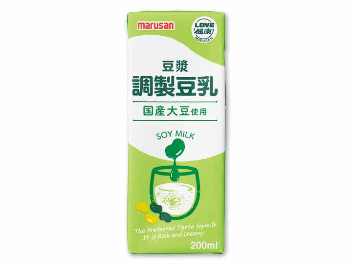 ゴクゴク飲める　国産大豆の調製豆乳