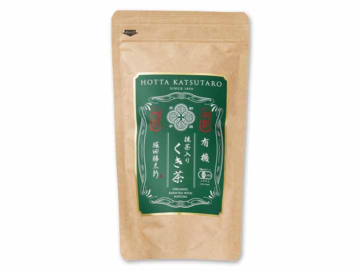 京都の老舗製茶問屋厳選　有機抹茶入り茎茶