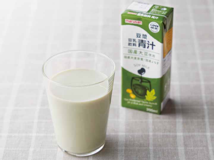 ゴクゴク飲める　箱売・国産大豆の豆乳飲料（大麦若葉＆よもぎ）_2
