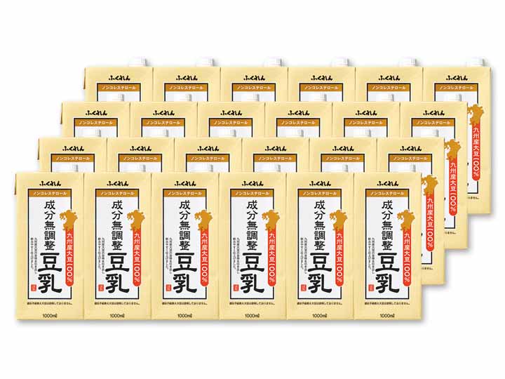 箱売・すっきり飲みやすい九州産大豆成分無調整豆乳24本