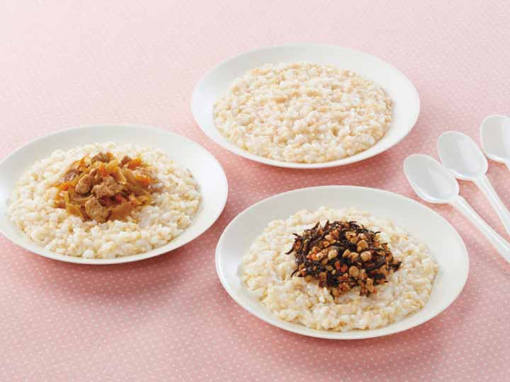 非常食3食セットＣ（鶏肉とごぼうの旨煮・大豆と野菜のひじき煮／おかゆ2種）