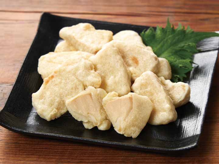 白だし香る新物筍の天ぷら