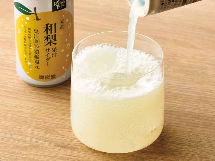 国産和梨果汁100％サイダー　1缶_2