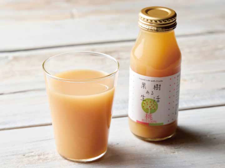 果樹ある生活　桃ジュース_2