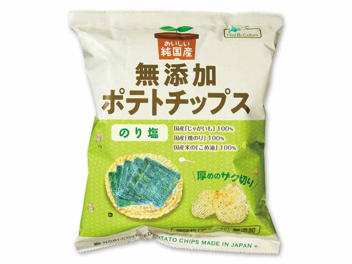 ザク切り純国産ポテトチップスのり塩_2