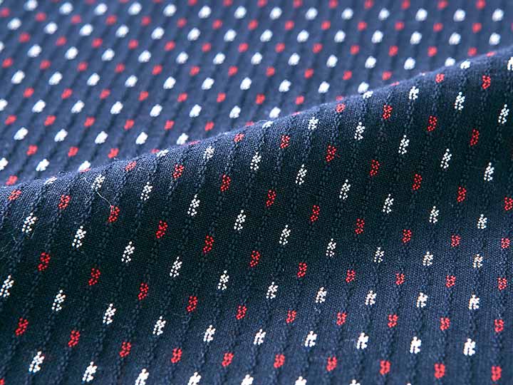 予約 【日本製】久留米織かっぽう着(赤入りあられ)M−L_4