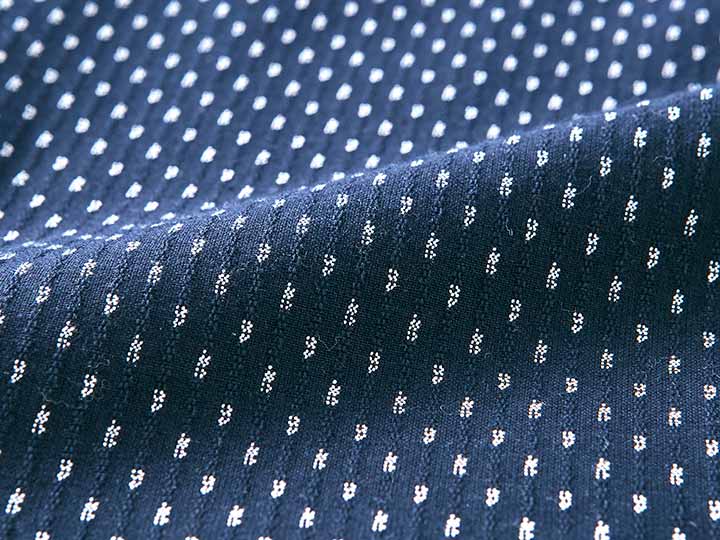 予約 【日本製】久留米織かっぽう着(白あられ)M−L_4