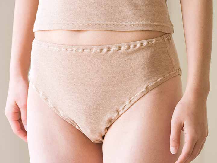 予約　レディースショーツ2枚セット（Ｌ／茶）_2