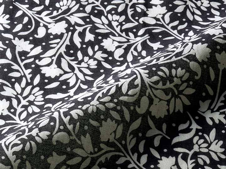 予約 花柄ローンオーバーブラウス ブラック ｌｌ 有機野菜や自然食品の購入は大地を守る会のお買い物サイト