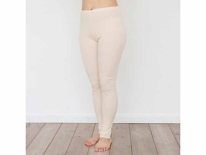 予約　ソフト接結レギンス（Ｌ）きなり_2