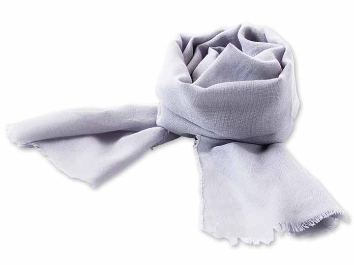 予約　オーガニックコットンガーゼマフラー（ブルーグレー）