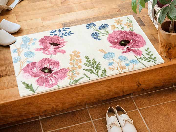 予約 洗えるコーナー吸着玄関マット セレーナ 60×110_2