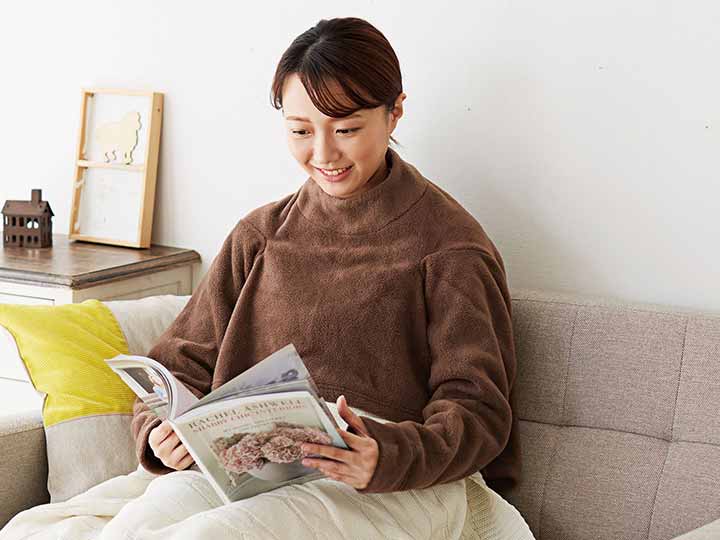 予約　肩まであったか着る毛布_4