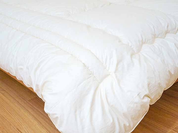わた羊毛打ち直し　ベッド用合掛布団　シングルロング_2