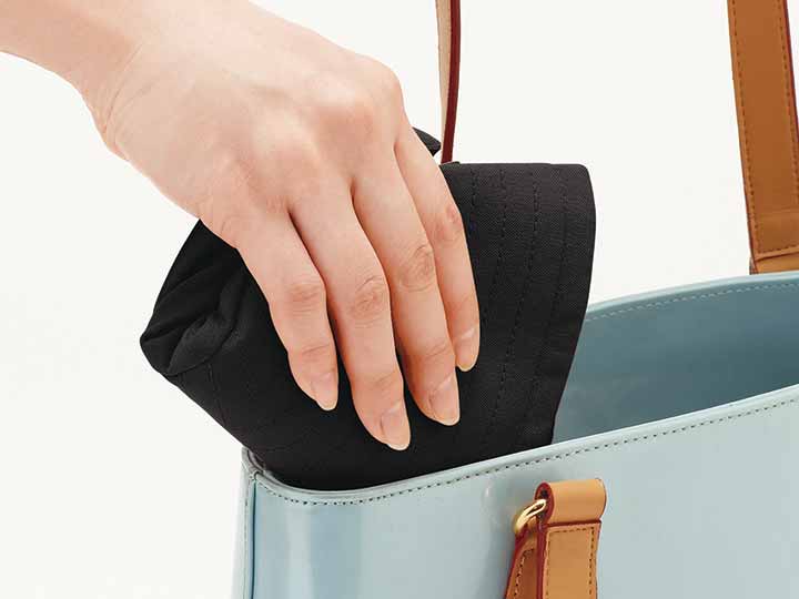 予約　首筋涼感エレガント帽子　遮熱タイプ（ブラック）_2