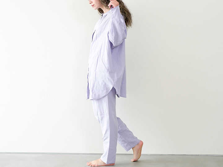 予約　着る保湿クリーム×ＴＥＲＡＸ　パジャマ　レディース　パープル　Ｍ_2