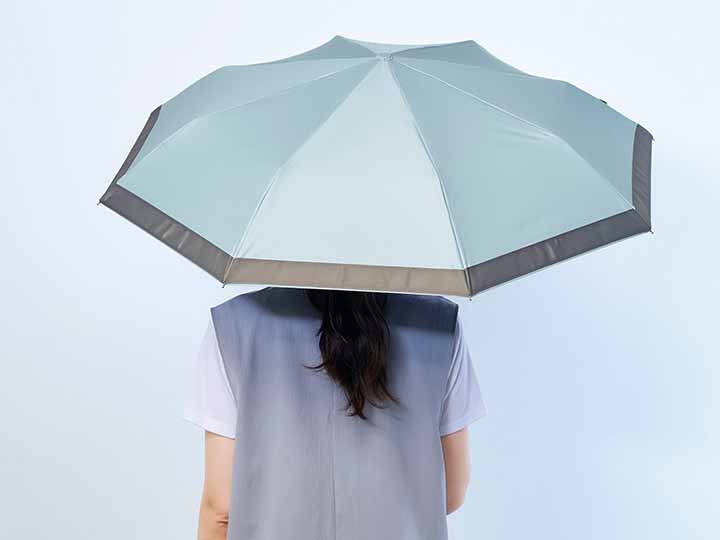 予約　サンブロックラボ遮夏クール晴雨兼用傘3段コンパクト　ブルー_4