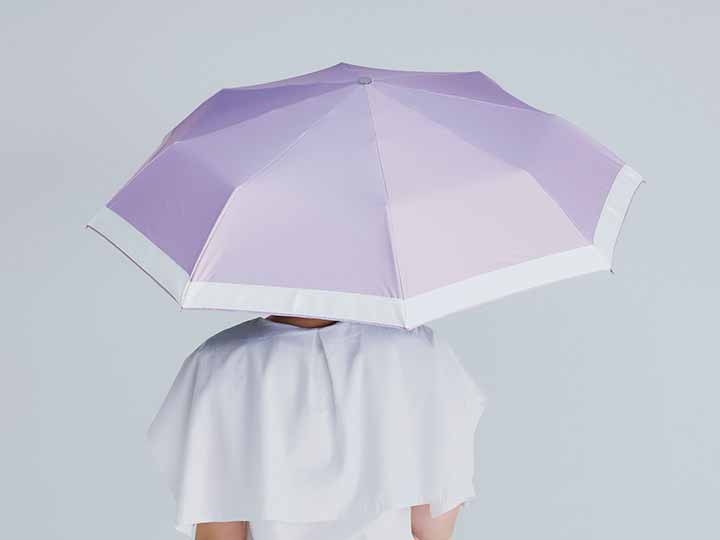 予約　サンブロックラボ遮夏クール晴雨兼用傘3段コンパクト　ラベンダー_4